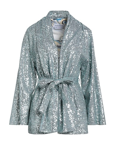 VIOLANTI Jacket AVENUE Pastel blue 95% Polyester, 5% Elastane