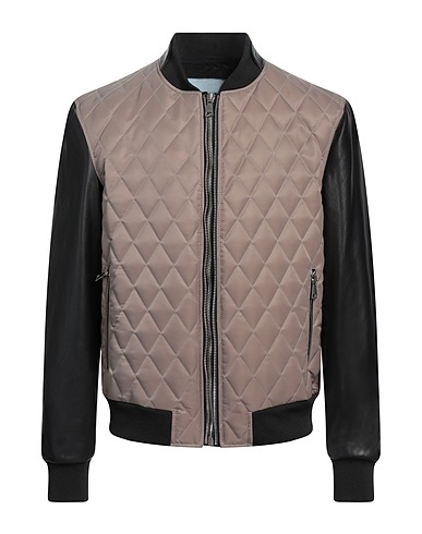 YES LONDON Bomber Grey 100% Polyester, Leather