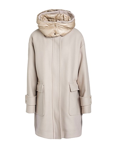 HERNO Coat Light grey 75% Virgin Wool, 25% Polyamide
