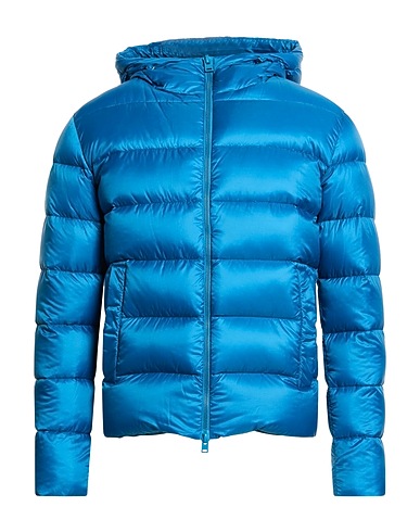 HERNO パファージャケット GLOBE アジュールブルー ナイロン 100%