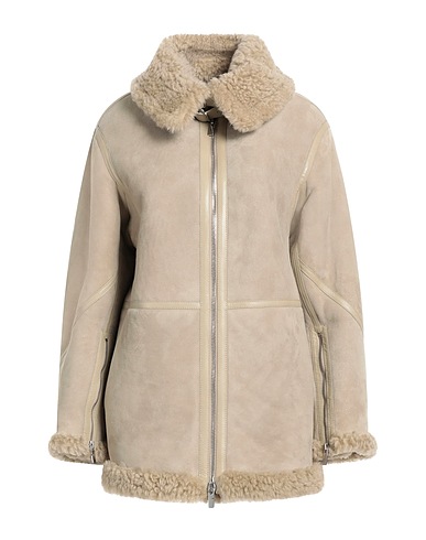 BURBERRY Blouson en cuir Beige 100% Cuir d'agneau