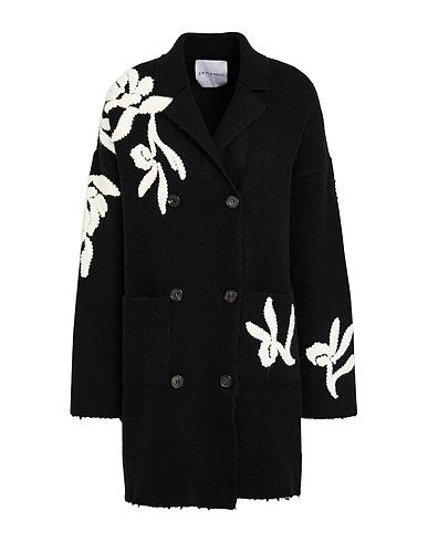 ERMANNO FIRENZE Coat 50% Acrylic, 29% Polyamide, 19% Virgin Wool, 2% Elastane, Rayon