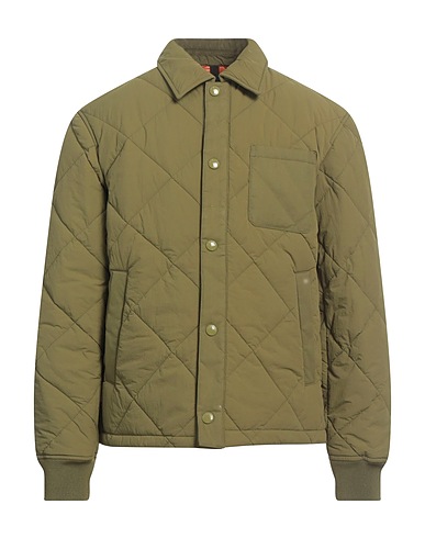 BLAUER. Shell jacket Military green 100% Polyamide, Cotton