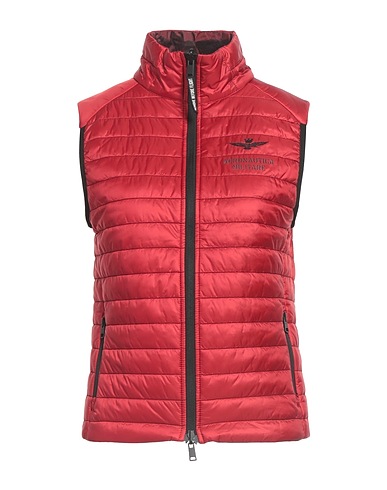 AERONAUTICA MILITARE Gilet Brick red 100% Nylon