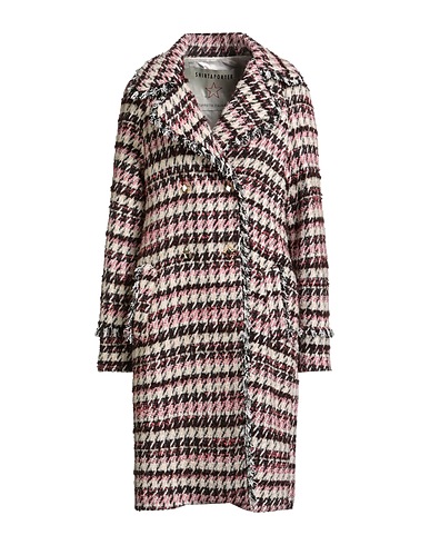 SHIRTAPORTER Coat Pink 37% Polyester, 28% Cotton, 22% Virgin Wool, 13% Viscose