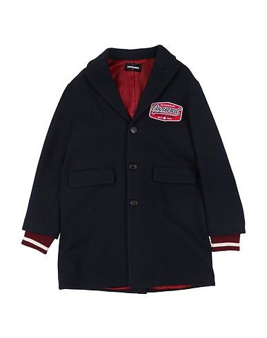 DSQUARED2 Coat Midnight blue 49% Polyester, 43% Acrylic, 8% Wool