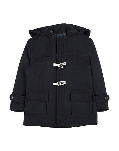 MANUELL & FRANK Coat Midnight blue 88% Polyester, 10% Viscose, 2% Elastane