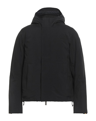 K-WAY Jacket Black 76% Polyester, 24% Thermoplastic polyurethane