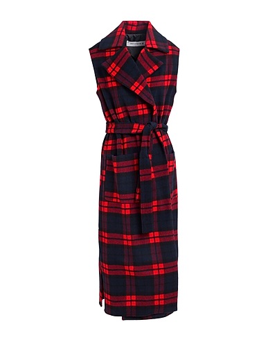 SHIRTAPORTER Coat Red 37% Polyester, 28% Cotton, 22% Virgin Wool, 13% Viscose