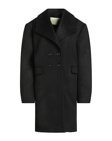 VAUTRAIT Coat Black 100% Virgin Wool