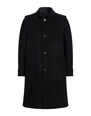 TWENTY-ONE by ANTONIO CARNEVALE Coat Midnight blue 100% Virgin Wool