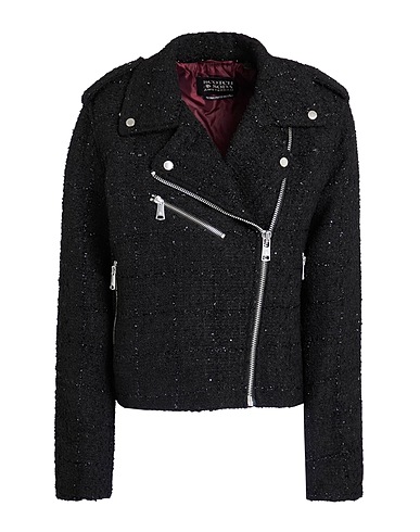 MAISON SCOTCH Biker jacket Black 100% Polyester