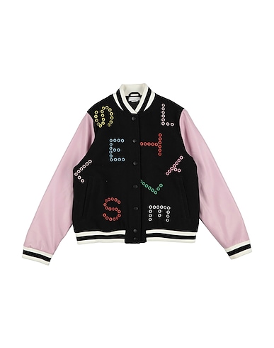 STELLA McCARTNEY KIDS Jacket Black 51% Polyester, 49% Wool, Polyurethane, Cotton, Elastane