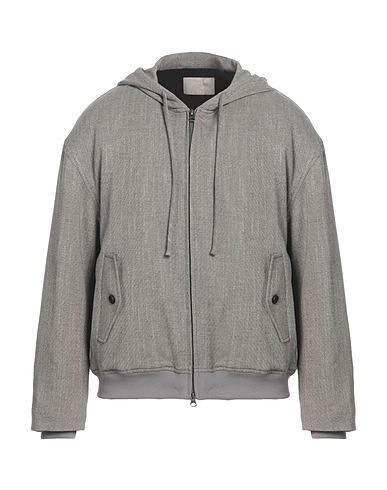 AMOMENTO Jacket Grey 44% Polyester, 28% Wool, 26% Rayon, 2% Polyurethane
