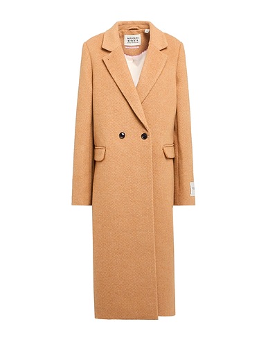 MAISON SCOTCH Coat Camel 70% Polyester, 30% Wool