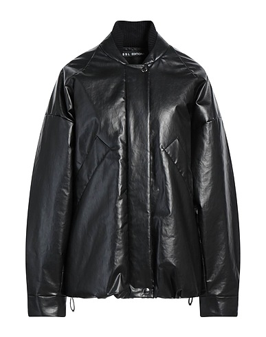 KASSL EDITIONS Bomber Black 68% Cotton, 29% Polyurethane, 3% Elastane, Merino Wool