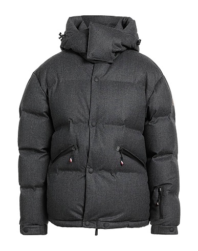 MONCLER GRENOBLE Shell jacket Grey 100% Virgin Wool, Polyamide, Elastane