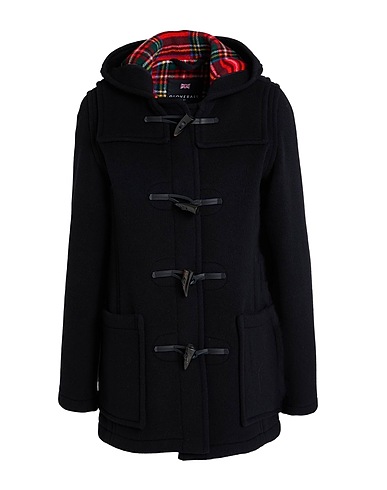 GLOVERALL Duffle-coat Noir 80% Laine, 20% Polyamide