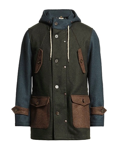 EQUIPE' 70 Coat Military green 100% Virgin Wool
