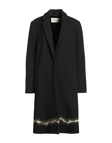 DRIES VAN NOTEN Coat Black 100% Wool