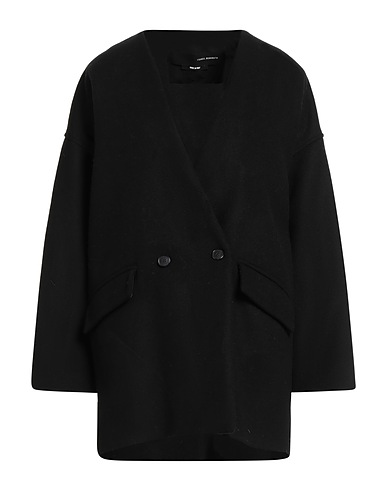ISABEL BENENATO Coat Black 75% Virgin Wool, 25% Polyamide