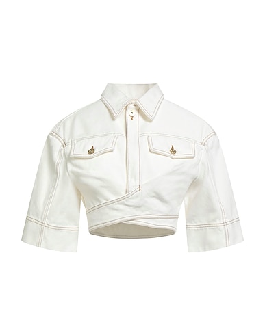 JACQUEMUS Denim jacket White 100% Cotton