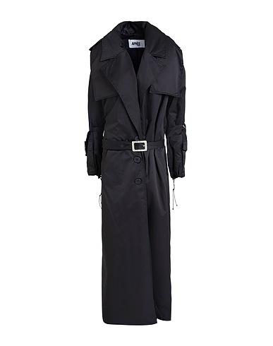 APRÈS LE DÉLUGE Full-length jacket Black 100% Polyester
