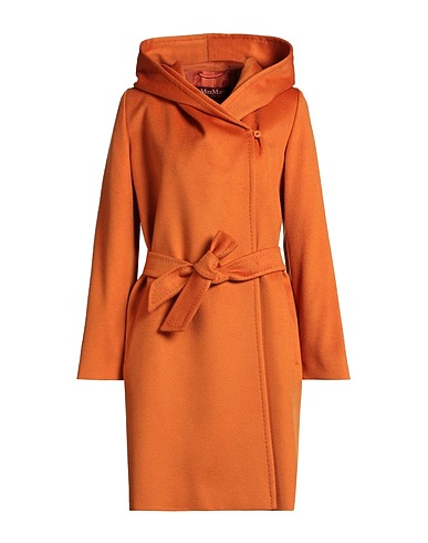 MAX MARA STUDIO Coat ARANCIONE 100% Virgin Wool