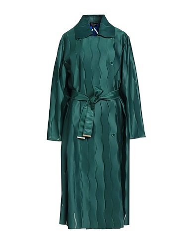 GIORGIO ARMANI Double breasted pea coat Dark green 100% Polyester, Polyamide, Elastane