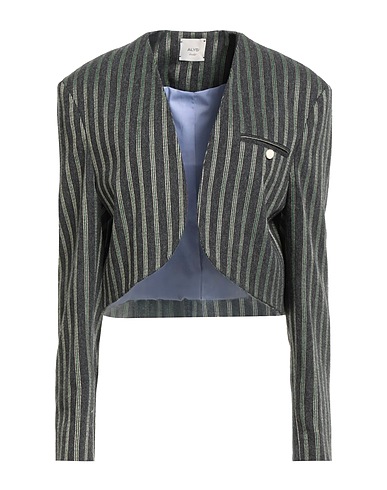 ALYSI Jacket CHOCOLAT Charcoal 52% Wool, 26% Virgin Wool, 12% Polyamide, 10% Viscose