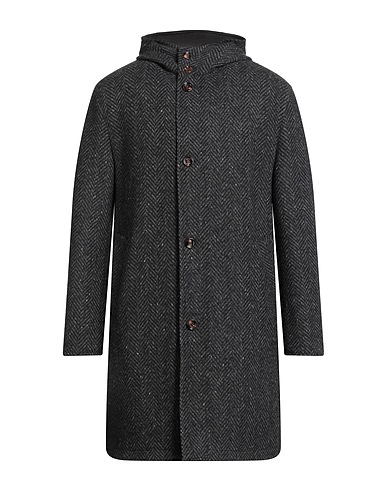 KIRED Coat Black 67% Virgin Wool, 33% Alpaca wool