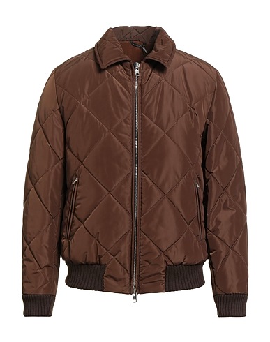GREY DANIELE ALESSANDRINI Shell  jacket Brown 100% Polyester