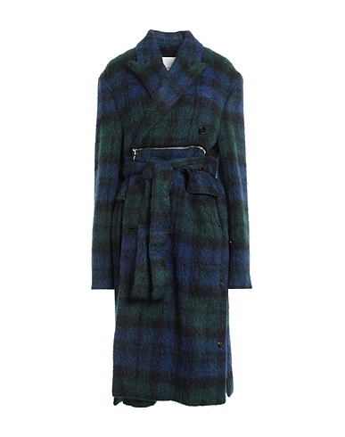 SETCHU Cappotto Blu 33% Lana Vergine, 19% Lana, 18% Lana mohair, 17% Lana di alpaca, 13% Poliammide