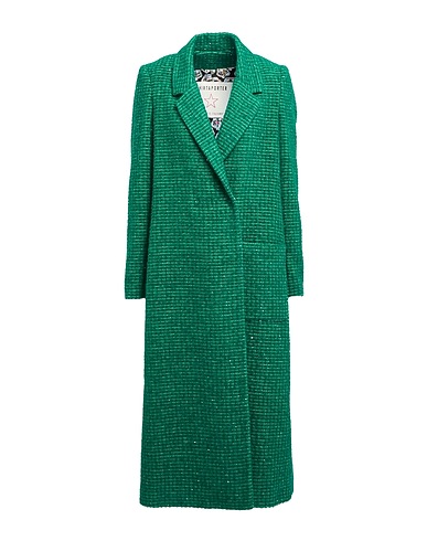 SHIRTAPORTER Coat Green 39% Cotton, 27% Polyester, 16% Acrylic, 15% Wool, 3% Other Fibres