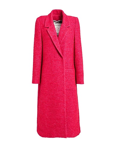 SHIRTAPORTER Coat Fuchsia 39% Cotton, 27% Polyester, 16% Acrylic, 15% Wool, 3% Other Fibres