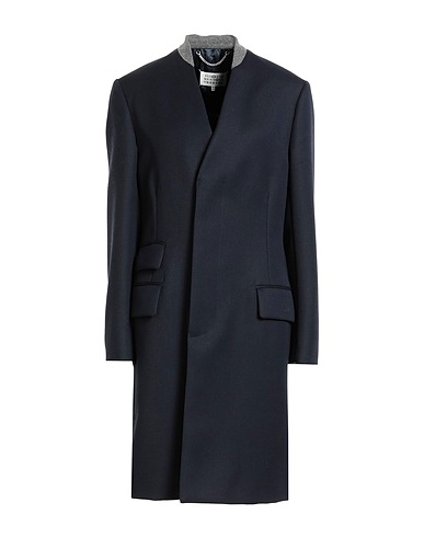 MAISON MARGIELA Coat Midnight blue 100% Wool