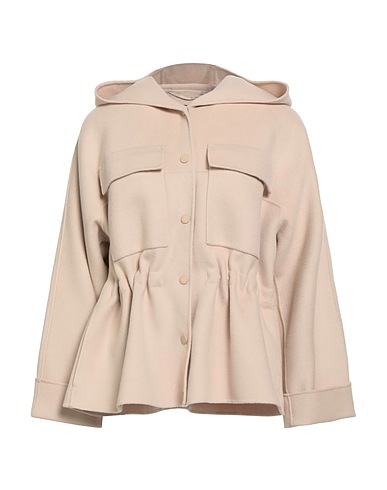 WEEKEND MAX MARA Coat Beige 90% Virgin Wool, 10% Polyamide
