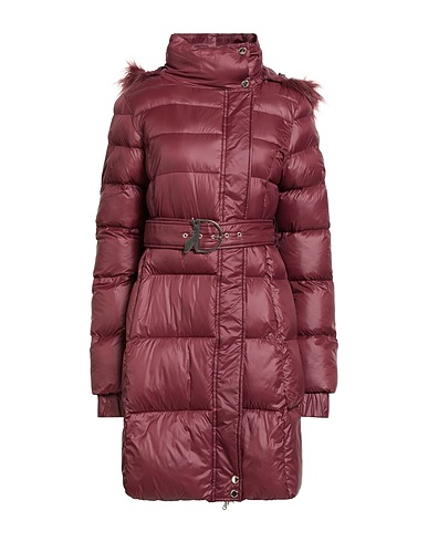 PATRIZIA PEPE Shell jacket Burgundy 100% Polyamide, Acrylic, Polyester