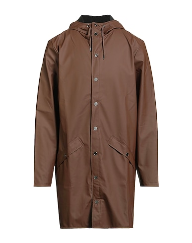 RAINS Full-length jacket Chocolate brown 100% Polyester