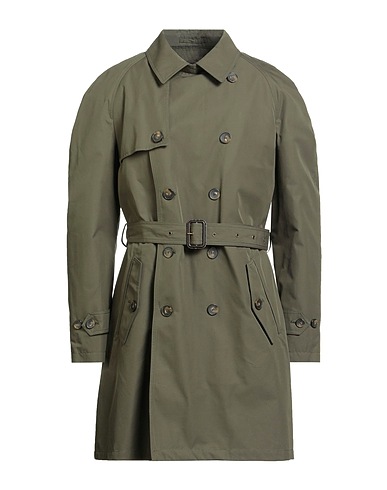 L'IMPERMEABILE Double breasted pea coat Military green 100% Virgin Wool