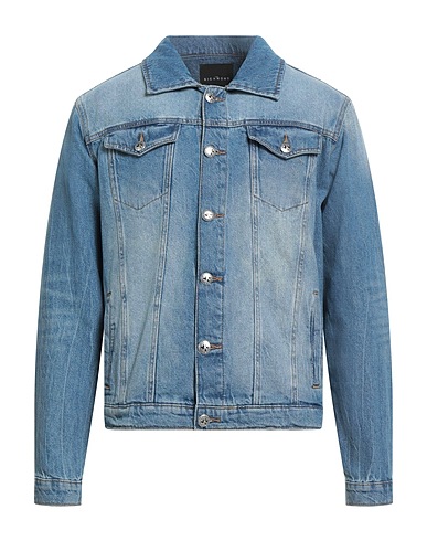 JOHN RICHMOND Denim jacket Blue 100% Cotton