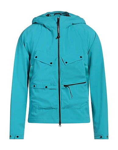 C.P. COMPANY Jacket Turquoise 92% Polyester, 8% Elastane