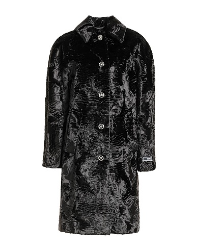 VERSACE Teddy Coat Dark brown 67% Acetate, 21% Polyester, 12% Polyamide