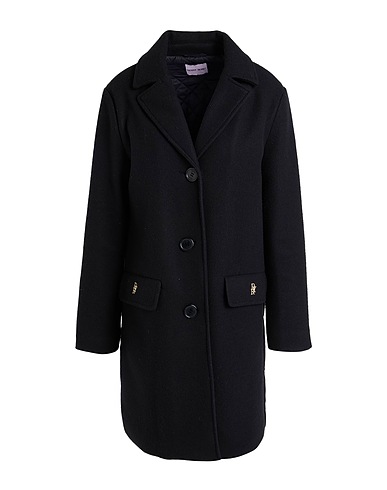 DENNY ROSE Coat Black 62% Acrylic, 33% Polyester, 5% Wool