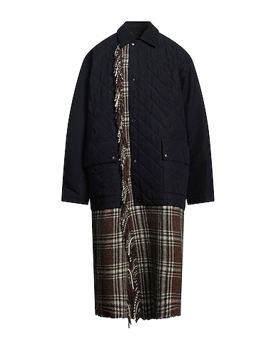 BALENCIAGA Coat Midnight blue 65% Polyamide, 35% Cotton