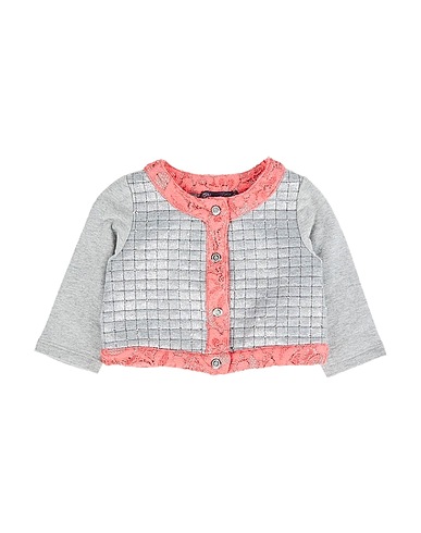 MISS BLUMARINE Jacket Light grey 86% Polyester, 14% Viscose, Cotton, Elastane, Polyamide