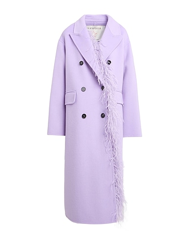 SHIRTAPORTER Mantel Lila 70% Wolle, 30% Polyester