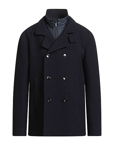 CC COLLECTION CORNELIANI Cabanjacke & Zweireiher Marineblau 70% Schurwolle, 25% Polyamid, 5% Andere Fasern, Polyester, Viskose