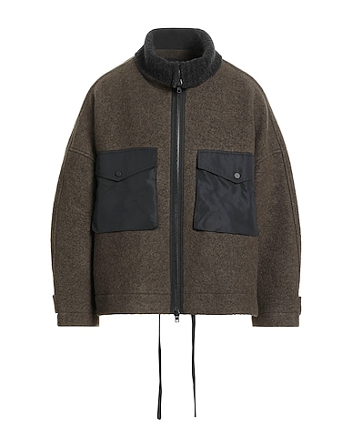 ISABEL BENENATO Jacket Military green 90% Virgin Wool, 10% Polyester, Merino Wool, Yak wool