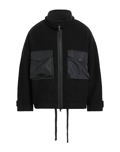 ISABEL BENENATO Jacket Black 90% Virgin Wool, 10% Polyester, Merino Wool, Yak wool